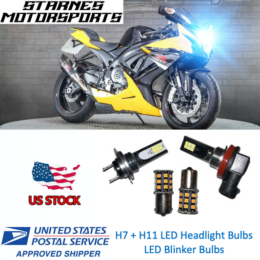 2011+ GSXR 600/750 White LED Light Kit